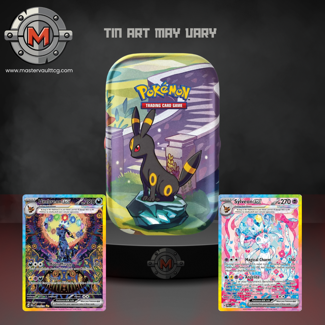 Prismatic Evolutions Mini Tins-(Tin Art May Vary) Master Vault TCG Prismatic Evolutions Mini Tins-(Tin Art May Vary) Master Vault TCG