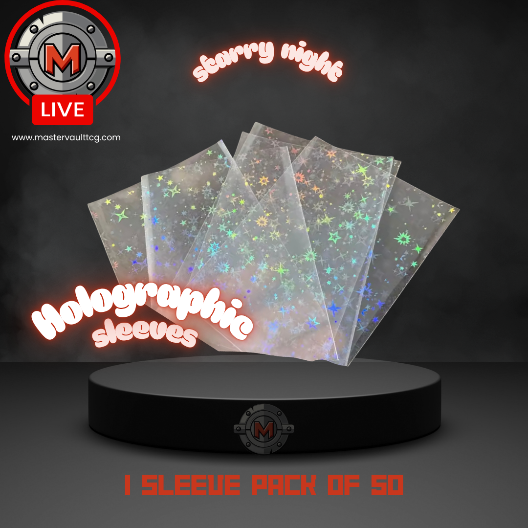 Holographic Sleeves 65mmx90mm- 25 Pack