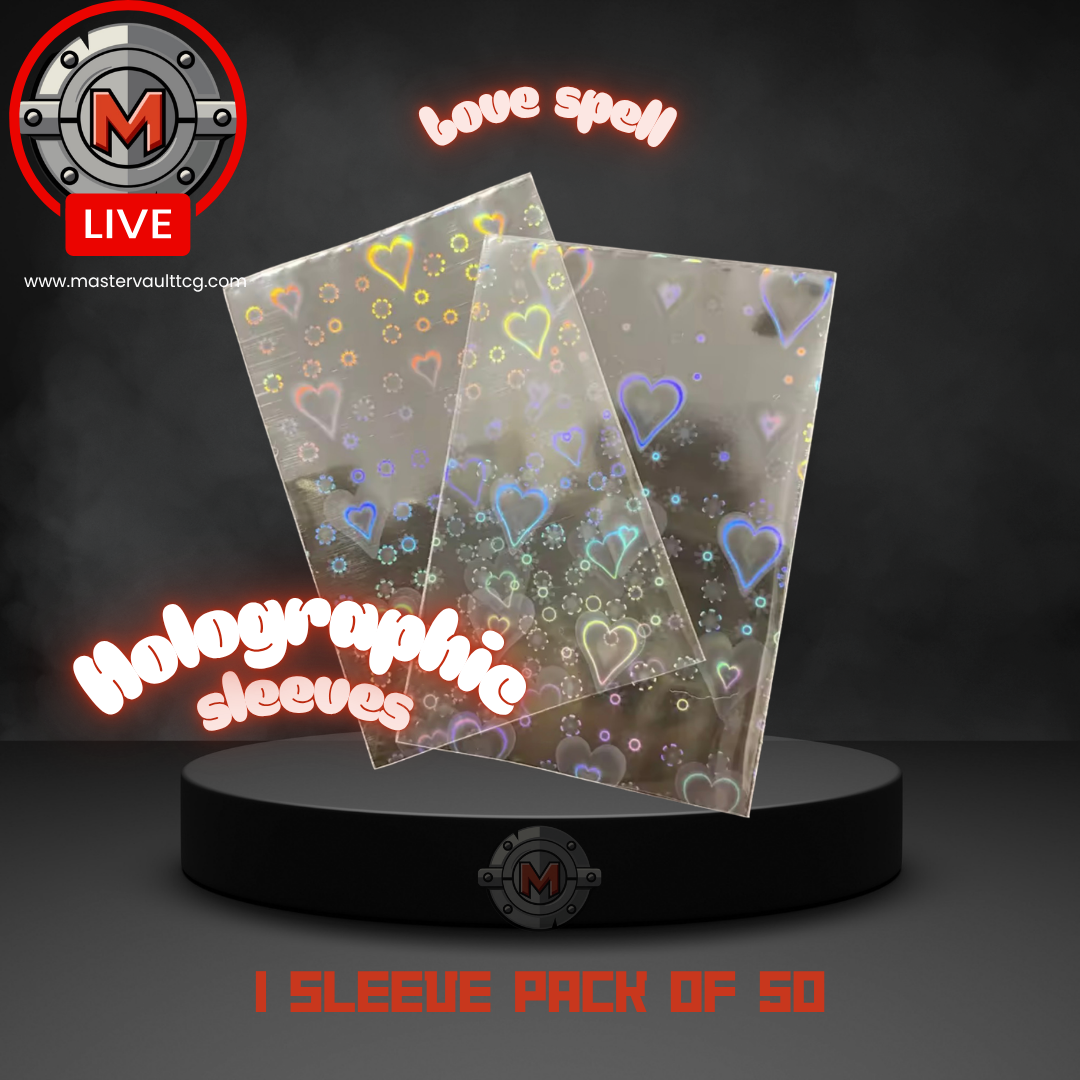 Holographic Sleeves 65mmx90mm- 25 Pack