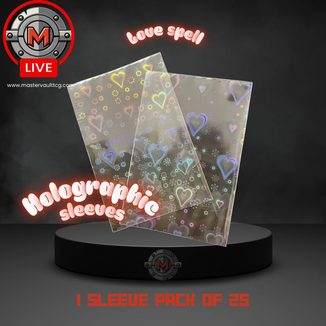 Holographic Sleeves 65mmx90mm- 25 Pack