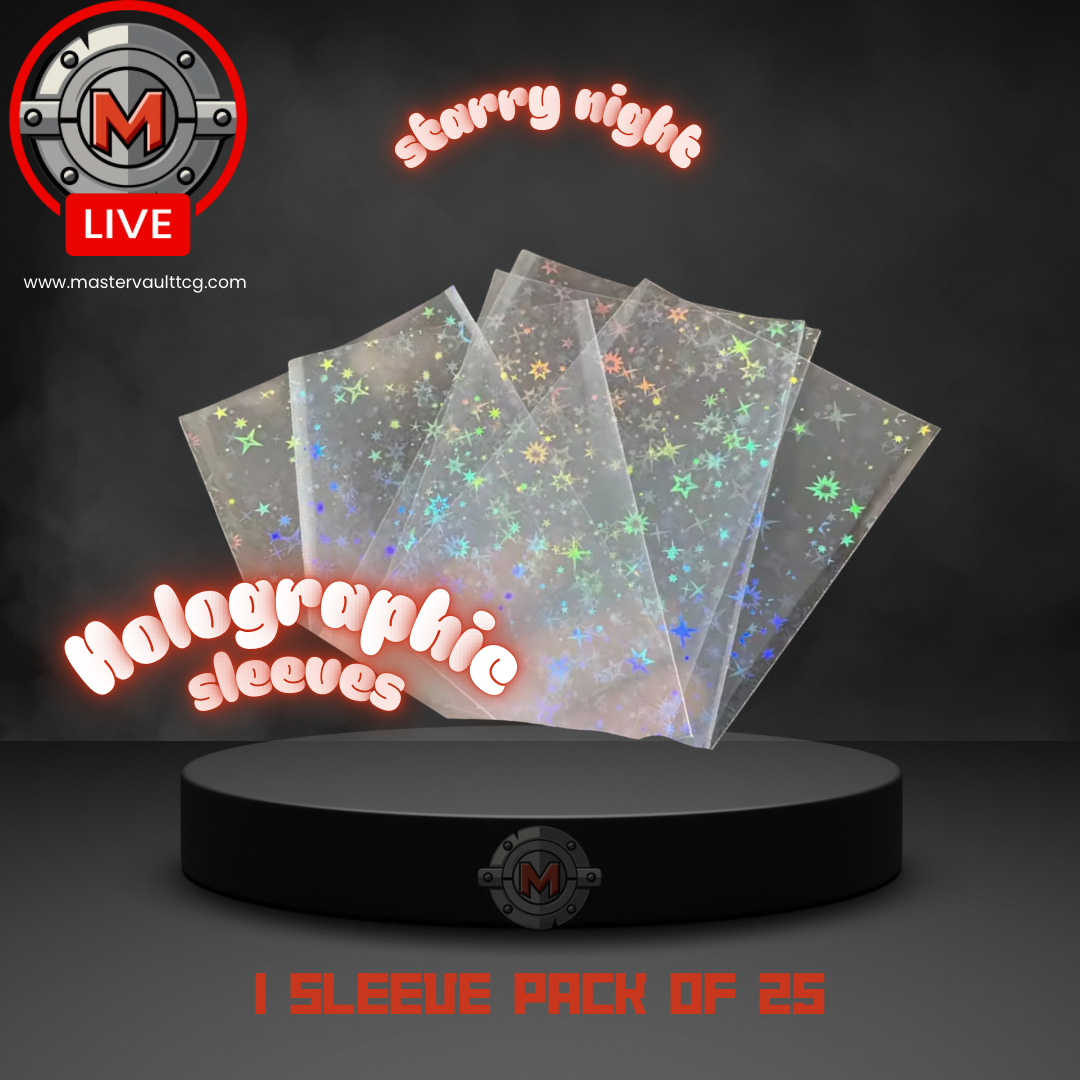 Holographic Sleeves 65mmx90mm- 25 Pack